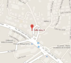 Mapa de ubicación del colegio El Atabal
